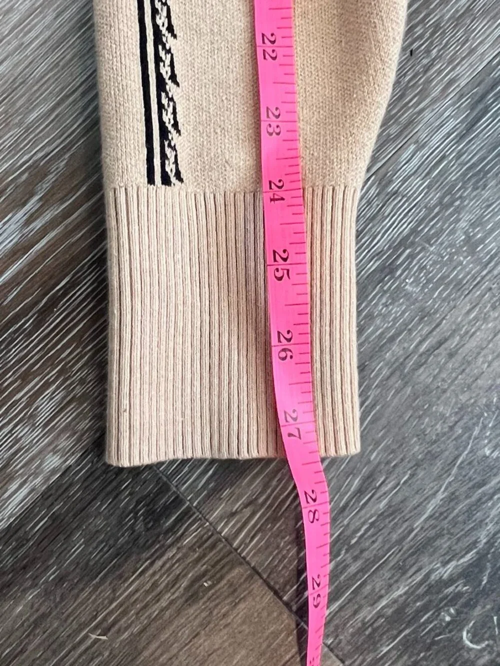 Anthropologie Embroidered Cardigan XS | Tan Floral Knit | Feminine Puff Sleeve - Picture 12 of 15